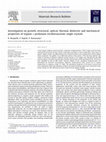 Research paper thumbnail of Investigation on growth, structural, optical, thermal, dielectric and mechanical properties of organic l-prolinium trichloroacetate single crystals