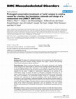 Research paper thumbnail of Prolonged conservative treatment or 'early' surgery in sciatica caused by a lumbar disc herniation: rationale and design of a randomized trial [ISRCT 26872154]