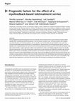 Research paper thumbnail of Prognostic factors for the effect of a myofeedback-based teletreatment service