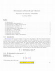 Research paper thumbnail of Determinantes y Desarrollo por Cofactores