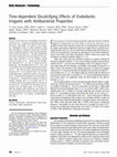 Research paper thumbnail of Time-dependent decalcifying effects of endodontic irrigants with antibacterial properties