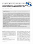 Research paper thumbnail of Quantitative microleakage evaluation of fissure sealants applied with or without a bonding agent: results after four-year water storage in vitro