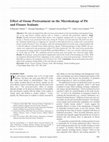 Research paper thumbnail of Effect of ozone pretreatment on the microleakage of pit and fissure sealants