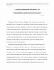 Research paper thumbnail of Conceptual Attunement and Literary Art