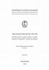 Research paper thumbnail of Teatro real de la Ópera del Tajo 1752- 1755: Investigación sobre un teatro de ópera a la italiana, para una posible reconstitución conjectural, basada en elementos iconográficos y fuentes documentales