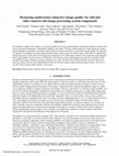 Research paper thumbnail of Measuring multivariate subjective image quality for still and video cameras and image processing system components