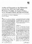 Research paper thumbnail of Scaling and uncertainty in the relationship between the NDVI and land surface biophysical variables: An analysis using a scene simulation model and data from FIFE