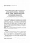 Research paper thumbnail of Experimental determination of liquid entry pressure (LEP) in vacuum membrane distillation for oily wastewaters