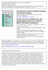 Research paper thumbnail of Tensile, Electrical Conductivity and Morphological Properties of Carbon Black Filled Epoxy Composites