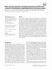 Research paper thumbnail of Effect of primer mismatch, annealing temperature and PCR cycle number on 16S rRNA gene-targetting bacterial community analysis