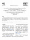 Research paper thumbnail of Observation of bias associated with re-amplification of DNA isolated from denaturing gradient gels