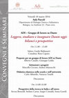 Research paper thumbnail of Leggere, studiare e insegnare Dante oggi: bilanci e prospettive - Bologna, 18 marzo 2016