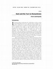 Research paper thumbnail of Kant and the Turn to Romanticism