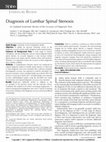 Research paper thumbnail of Diagnosis of Lumbar Spinal Stenosis