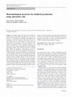 Research paper thumbnail of Biotechnological processes for biodiesel production using alternative oils