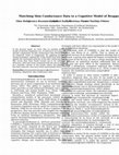 Research paper thumbnail of Matching Skin Conductance Data to a Computational Model of Reappraisal