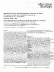 Research paper thumbnail of Metabolic Activity and Phylogenetic Diversity of Reed (Phragmites australis) Periphyton Bacterial Communities in a Hungarian Shallow Soda Lake