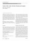 Research paper thumbnail of Suicide in older adults: the role of emotions and cognition