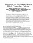 Research paper thumbnail of Depression and service utilization in elderly primary care patients