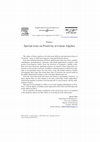 Research paper thumbnail of Special issue on Positivity in Linear Algebra