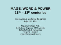 Research paper thumbnail of Image, Word & Power, 11th - 13th centuries. IMC, U. of Leeds, July-2011