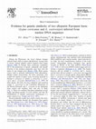 Research paper thumbnail of Evidence for genetic similarity of two allopatric European hares (Lepus corsicanus and L. castroviejoi) inferred from nuclear DNA sequences