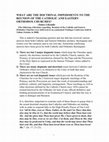 Research paper thumbnail of What are the Doctrinal Impediments to the Reunion of the Catholic and Eastern Orthodox Churches, Fellowship of Catholic Scholars Quarterly, Summer 2011