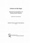 Research paper thumbnail of Letters to the Sage: Selected Correspondence of Thomas Moore Johnson: Volume One: The Esotericists