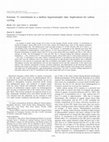 Research paper thumbnail of Extreme 13C enrichments in a shallow hypereutrophic lake: Implications for carbon cycling