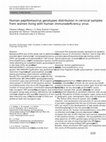 Research paper thumbnail of Human papillomavirus genotypes distribution in cervical samples from women living with human immunodeficiency virus