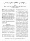 Research paper thumbnail of Tinnitus Interferes With Daily Life Activities: A Psychometric Examination of the Tinnitus Disability Index