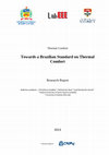 Research paper thumbnail of Towards a Brazilian Standard on Thermal Comfort