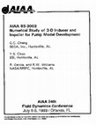 Research paper thumbnail of Numerical study of 3-D inducer and impeller for pump model development