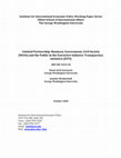 Research paper thumbnail of Limited Partnership: Business, Government, Civil Society (NGOs) and the Public in the Extractive Industry Transparency Initiative (EITI)