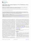 Research paper thumbnail of High-Quality Draft Genome Sequences of Two Xanthomonas citri pv. malvacearum Strains