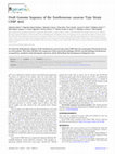 Research paper thumbnail of Draft Genome Sequence of the Xanthomonas cassavae Type Strain CFBP 4642