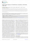 Research paper thumbnail of Draft Genome Sequence of Xanthomonas axonopodis pv. allii Strain CFBP 6369