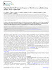 Research paper thumbnail of High-Quality Draft Genome Sequence of Xanthomonas alfalfae subsp. alfalfae Strain CFBP 3836