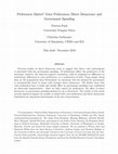 Research paper thumbnail of Direct Democracy, Voter Preferences and Government Spending