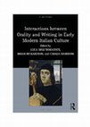 Research paper thumbnail of Interactions between Orality and Writing in Early Modern Italian Culture [ed. by Luca Degl'Innocenti, Brian Richardson, and Chiara Sbordoni (London and New York: Routledge, 2016)]