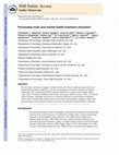 Research paper thumbnail of Personality traits and mental health treatment utilization