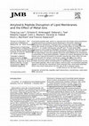 Research paper thumbnail of Amyloid-β Peptide Disruption of Lipid Membranes and the Effect of Metal Ions