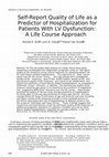 Research paper thumbnail of Self-report quality of life as a predictor of hospitalization for patients with LV dysfunction: A life course approach