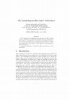 Research paper thumbnail of The morphological-affine object deformation