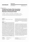 Research paper thumbnail of Prospective Study of the Association between Fluoride Intake and Dental Fluorosis in Permanent Teeth