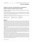 Research paper thumbnail of Software tools for the quantitative evaluation of dental treatment effects from µCT scans