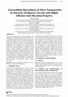 Research paper thumbnail of Extracellular Biosynthesis of AgNPs by the Bacterium &lt;i&gt;Proteus mirabilis&lt;/i&gt; and Its Toxic Effect on Some Aspects of Animal Physiology