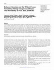 Research paper thumbnail of Behavior Genetics and the Within-Person Variability of Daily Interpersonal Styles: The Heritability of Flux, Spin and Pulse