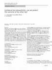 Research paper thumbnail of Unilateral hip osteoarthritis: can we predict the outcome of the other hip?