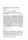 Research paper thumbnail of Mathematical models in broiler raising